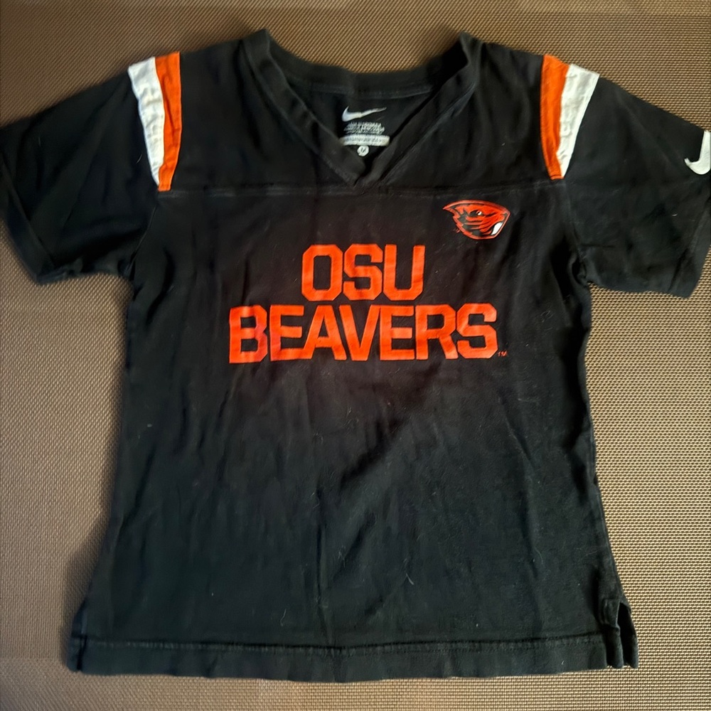 Kids Black and Orange OSU Beavers Shirt